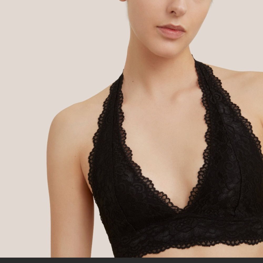 NEW TALULA ALBION LACE HALTER BRALETTE